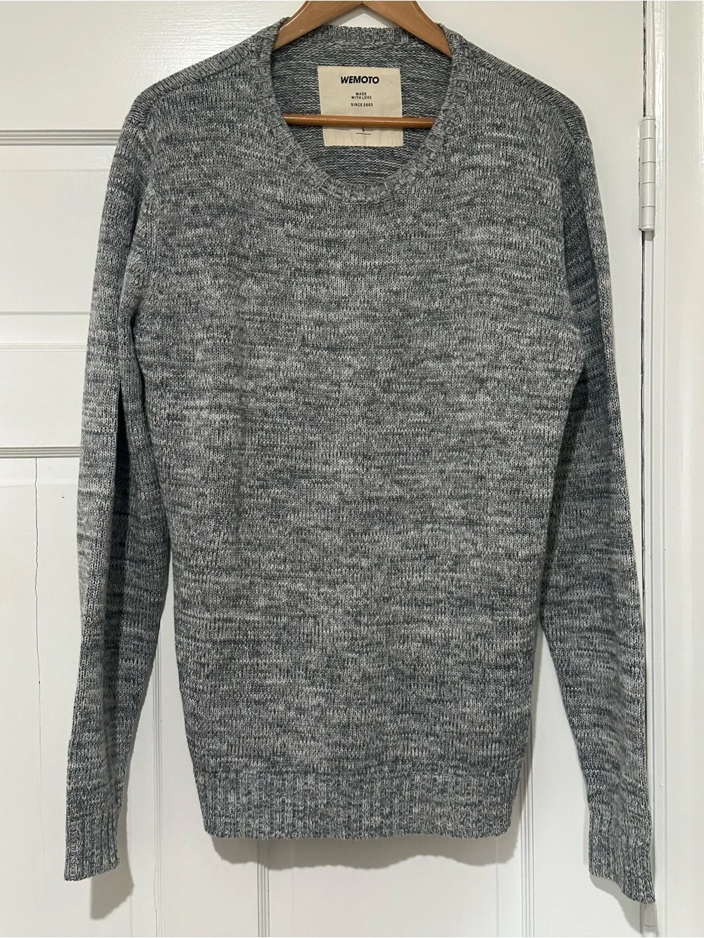 Men's Grey Marled Crewneck Sweater